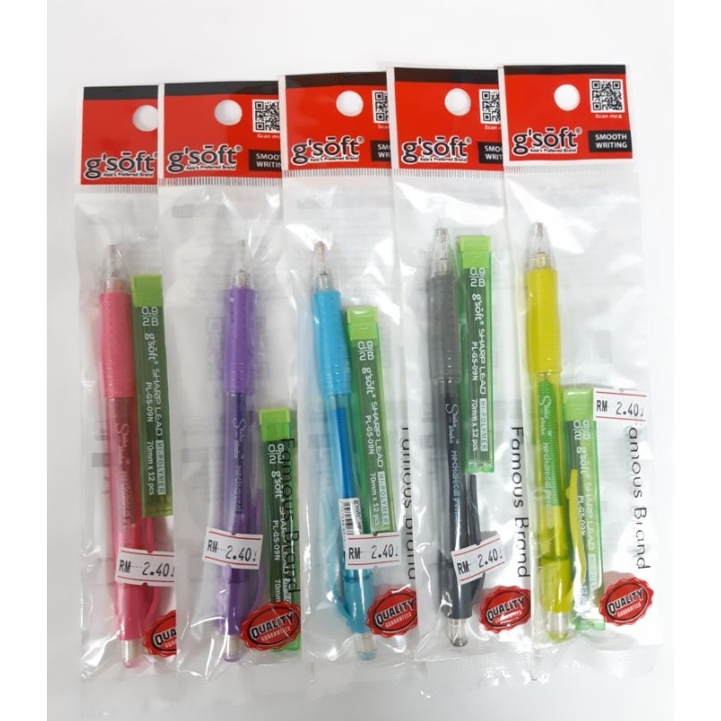 GSOFT PENSEL MEKIKAL / SHAKE SHAKE MECHANICAL PENCIL 0.9 SMOOTH WRITING