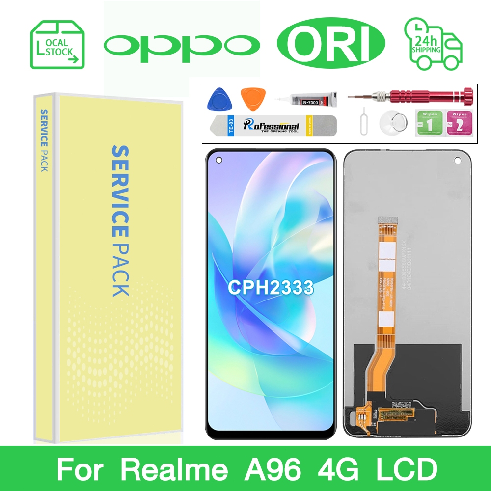LCD สําหรับ OPPO A96 4G/REALME 9i 4G LCD Touch Screen Digitizer อะไหล่