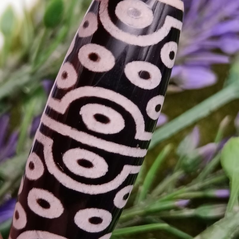 39.3 X13.2 มม.สามสิบหก Eye Dzi ลูกปัดสัญลักษณ์หกป้องกัน Dazhi Growth ไม่จําเป็นต้องลบอาชีพปรับปรุง F