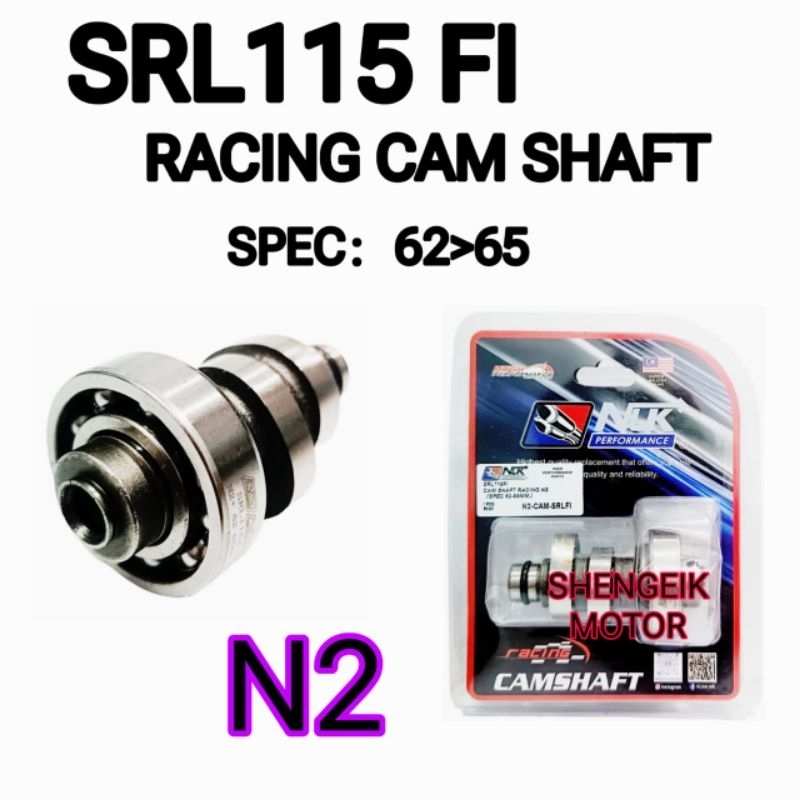SRL115 FI RACING CAM SHAFT N1 N2 N3 NLK CAM SRL115 FI NLK