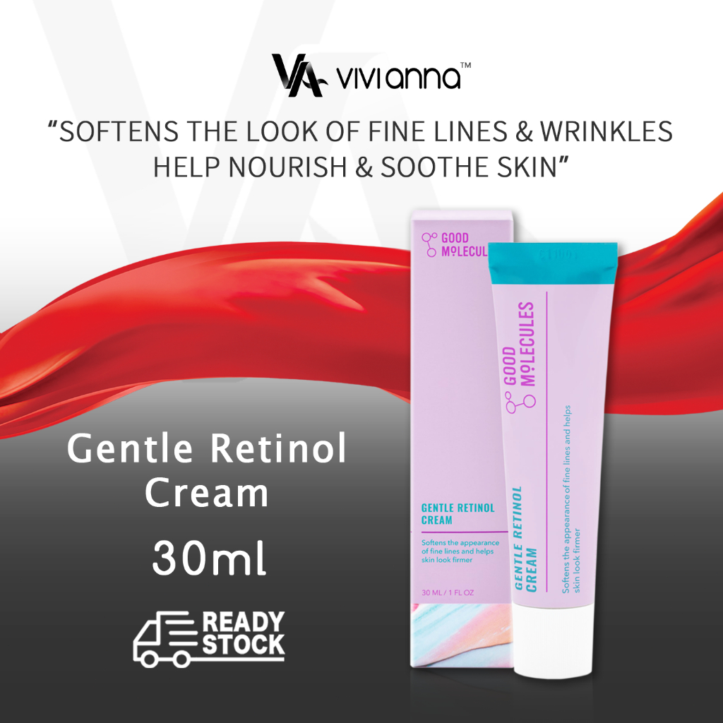 💕9 9 US Good Molecules Retinol 30ml Gentle Retinol Night Cream Face Retinol Purging Routine Anti-Aging Skincare