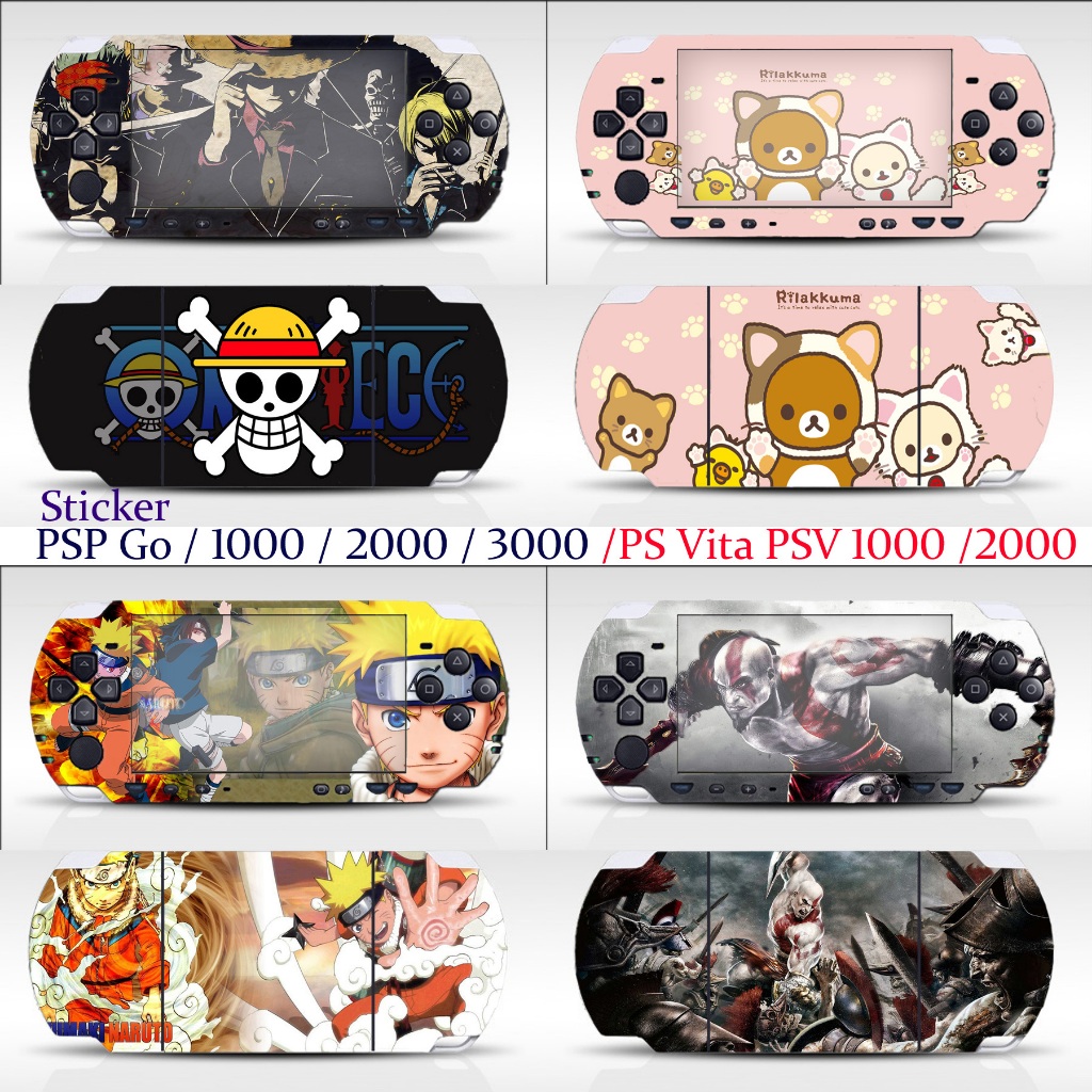 PSP Go / 1000 / 2000 / 3000 /PS Vita PSV 1000 /2000 2 ชิ้น/pk อ่านและผิวหน้า Decal สติกเกอร์ห่อสติกเกอร์ธีม