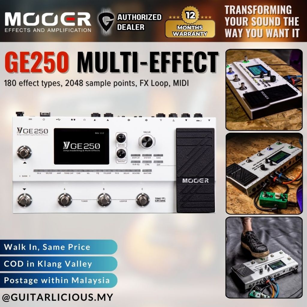 Mooer GE250 Multi-Effects Guitar Pedal (GE 250 / GE-250)