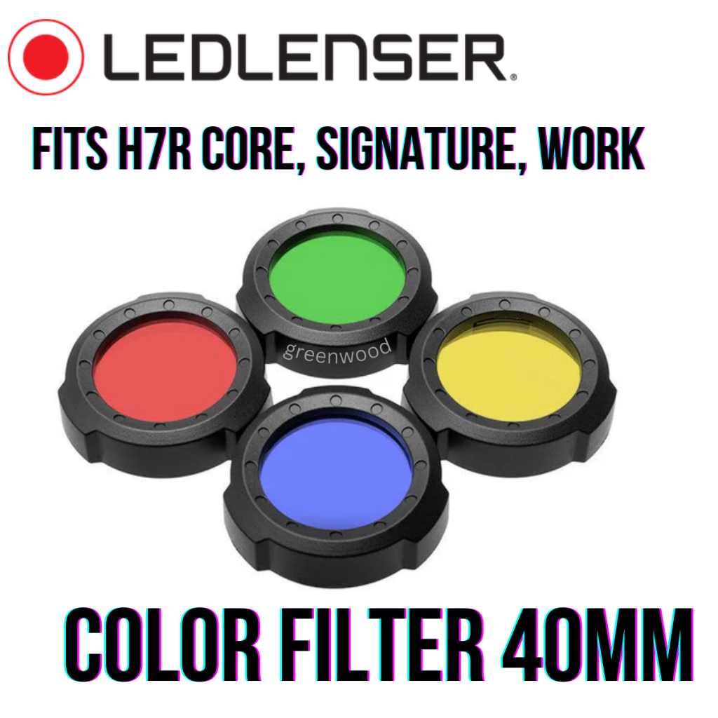 LEDLENSER Colour Filter Set 40mm for H7R Core, H7R Work, H7R Signature Headlamp Led Lenser Filter