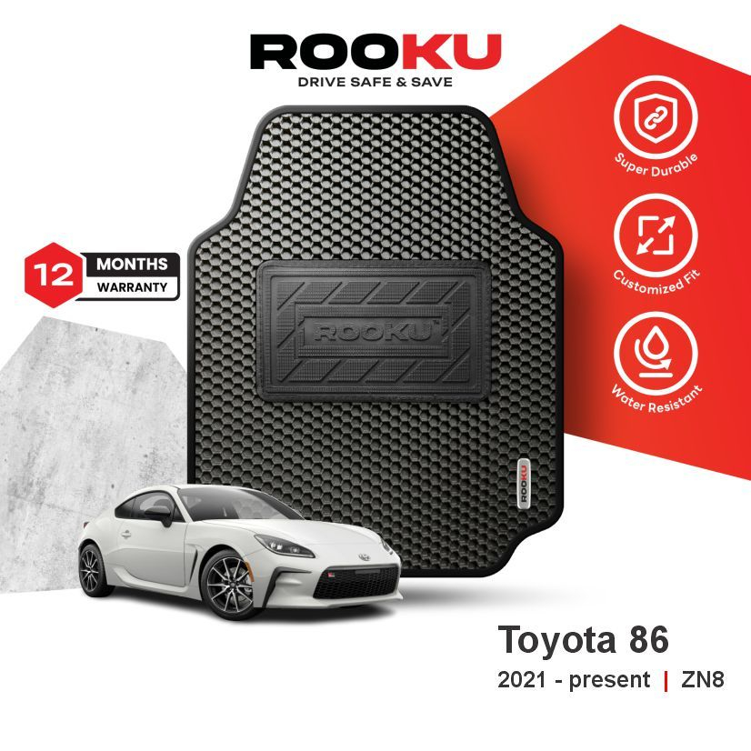 พรมปูพื้นรถยนต์ Rooku Toyota 86 2021-ปัจจุบัน ZN8