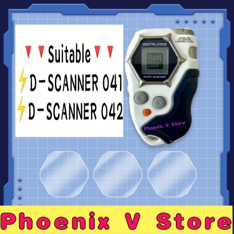 🔥‼️Ready Stock‼️🔥 Digimon Adventure Digivice D-SCANNER 041 042 Screen Protector 数码暴龙 数码宝贝 屏幕膜 暴龙机 数码机 第五代
