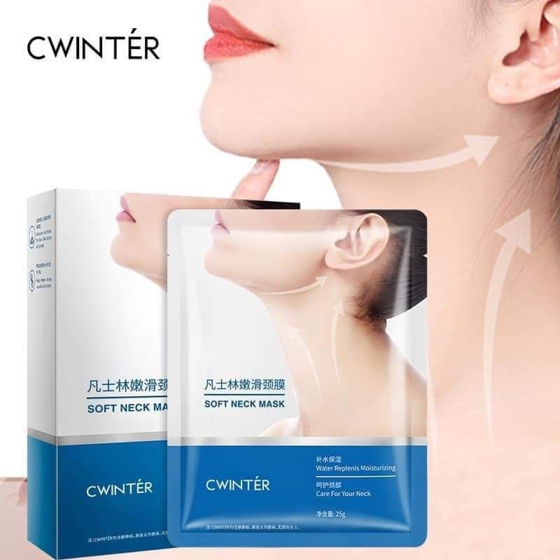K 7434 Vaseline Tender Smooth Neck Mask 1 กล่อง 10 ชิ้น RM11. วาสลีน อ่อนโยน หน้ากากคอลื่นกล่าวว่าสา