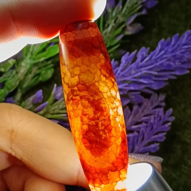 49.4 มม.x 13.9 มม.หนังสีเขียวสีแดงเลือดผ้าไหมสีเขียว Tara Dzi Tara Dzi CW4063