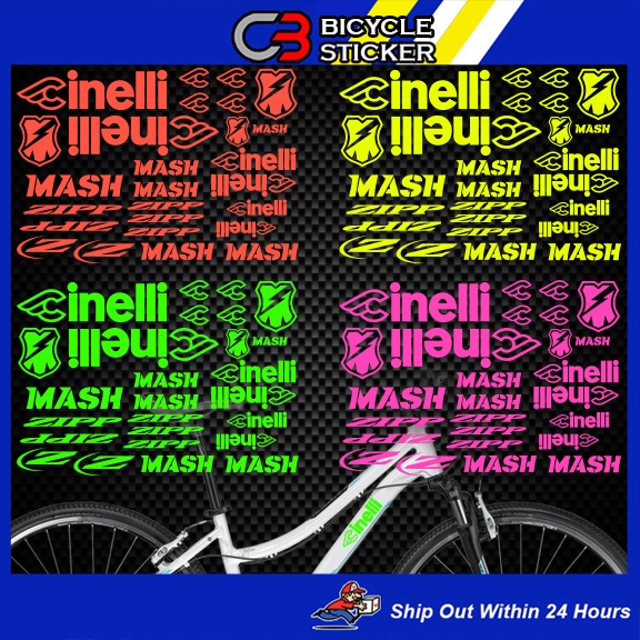 สติ๊กเกอร์ติดจักรยาน Cinelli cinelli mash sticker / SB06