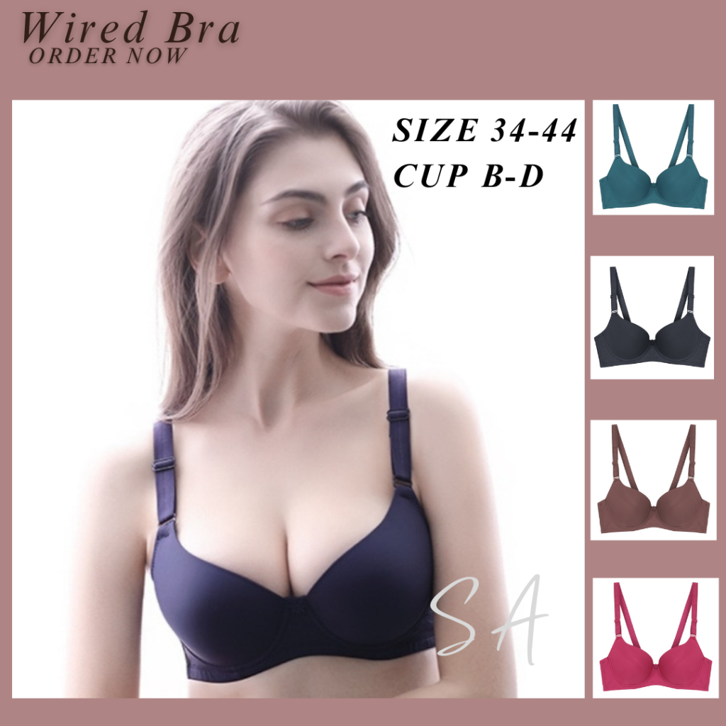Bra Wanita Berwayar Scaler 8825 Cup MD Plus Size 34-44Aminal Bra with Wired 雪兰 brapen Shoulder Teen 