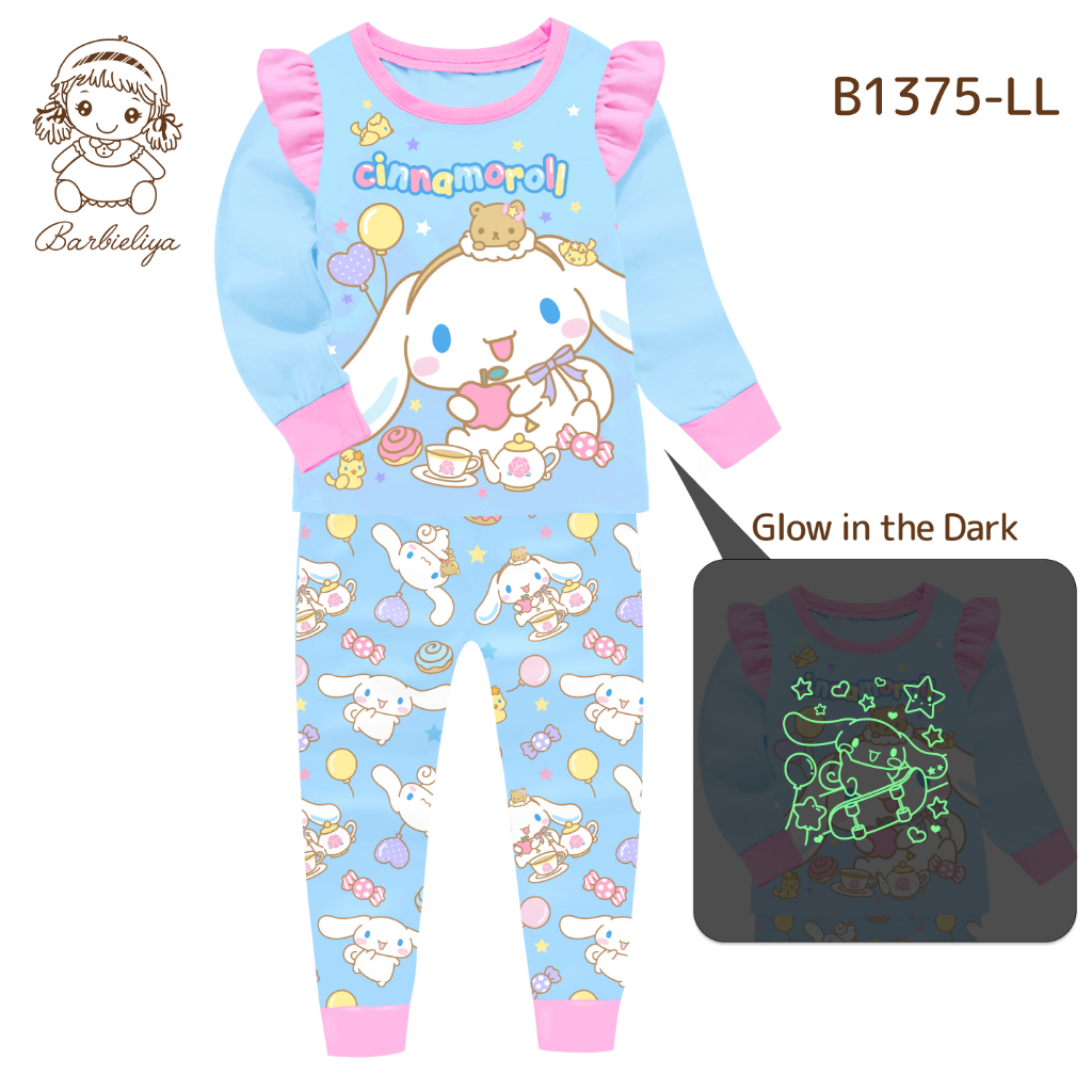 Barbieliya B1375LL ชุดนอน Sanrio Glow In The Dark Girl (3/4/11y)