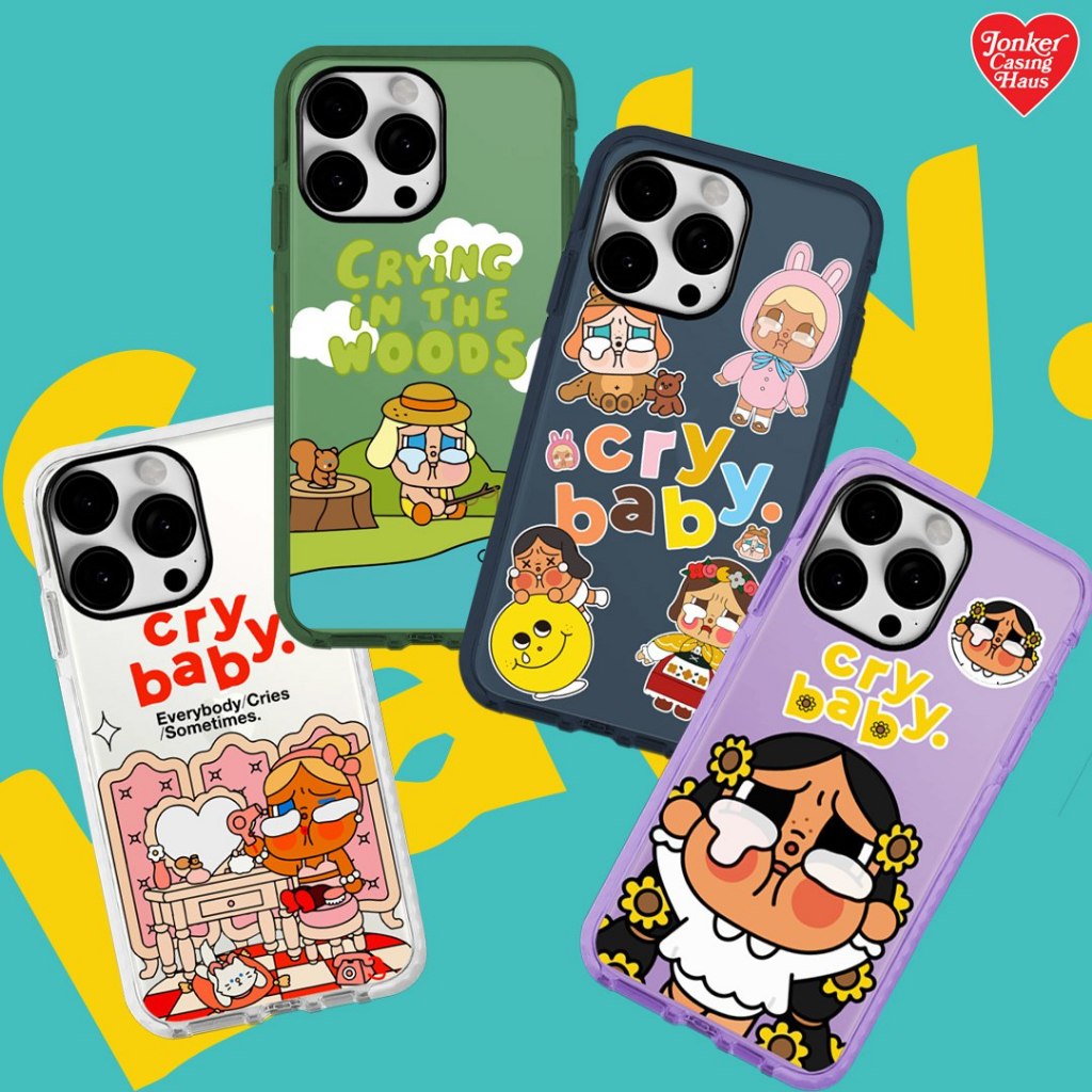 CRYBABY Neon Case Casing IP 6 ถึง 15 PRO MAX
