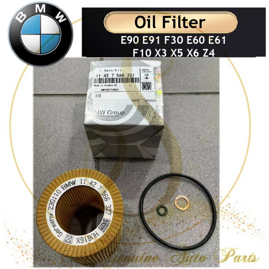 BMW E90 E91 F30 E60 E61 F10 X3 X5 X6 Z4 กรองน้ํามัน HU816 OX387D E61H D127 11427566327 11 42 7 566 3