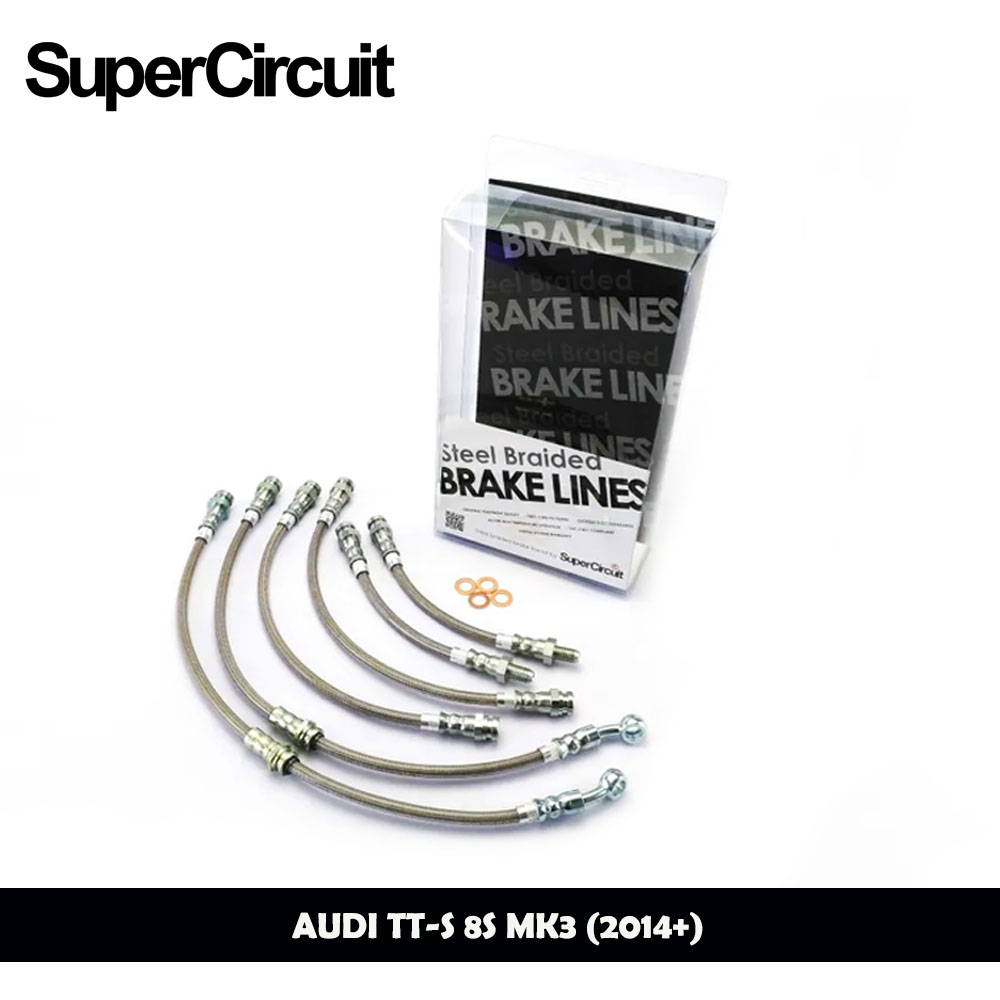 AUDI TT-S 8S MK3 (2014+) - SUPERCIRCUIT BRAIDED BRAKE LINES