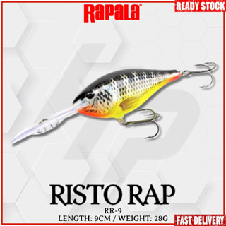 Rapala Risto Rap RR-9 เหยื่อตกปลาแบบลอยน้ํา (9 ซม.)