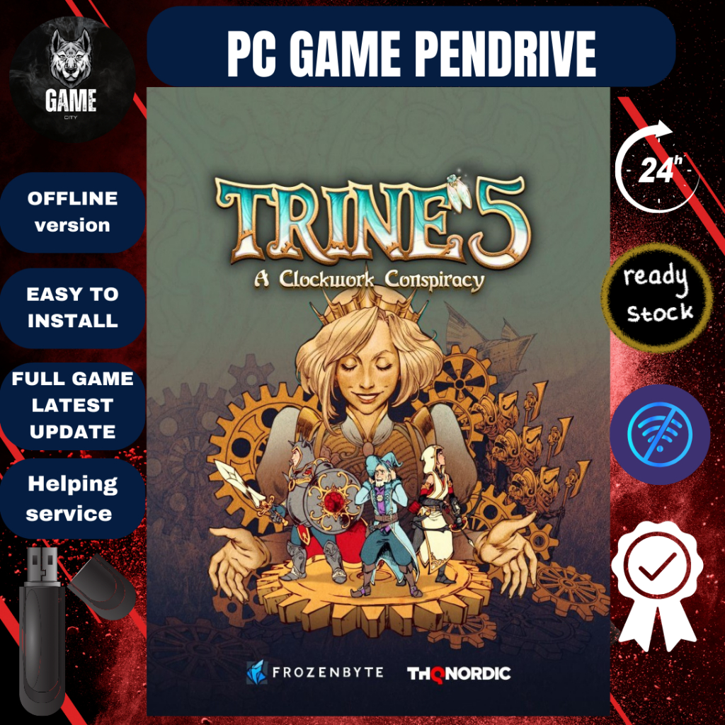 [เกม Pc] Trine 5: A งานสมคบคิดงานนาฬิกา (v1.0.2 + Online Co-op) - Offline [ Pendrive 32 GB ]