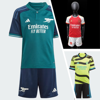 เสื้อกีฬาแขนสั้น ลายทีม Arsenal Home Away 3RD Kit 23 24 Jersi Budak สําหรับเด็ก