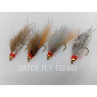 Fly lures ~ ลูกปัดทองเหลือง zonker Fly ขนาด 10 สําหรับ Ikan Bulan