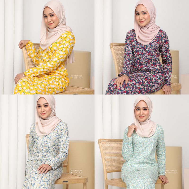 XS - XL MINI KURUNG เสื้อผ้านางเงือก KL XS SML XL nuriaufacotton