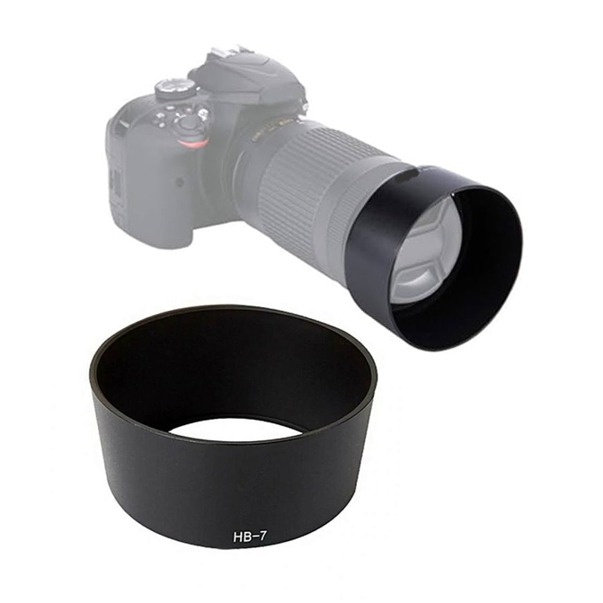 เลนส์ฮูด HB-7 Bayonet Mount สําหรับ Nikon Nikkor AF 80-200mm f/2.8D ED Sun Shade