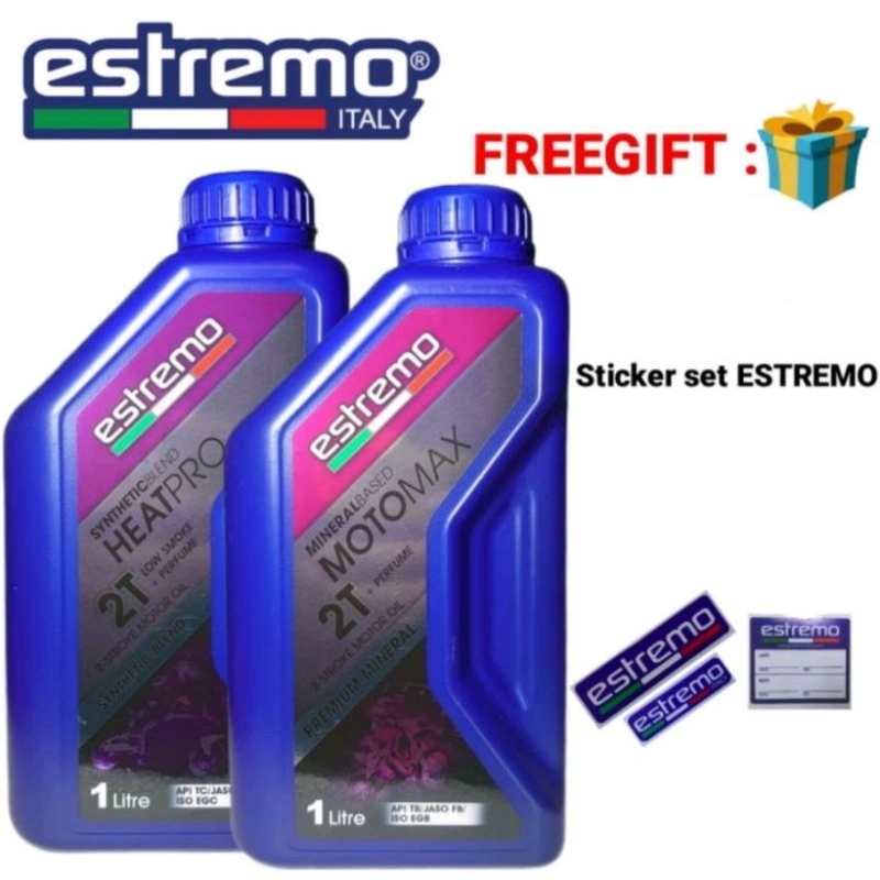 Estremo 2T MOTOMAX HEATPRO สังเคราะห์แร่ HEATPRO wangi FACEMASK สติ๊กเกอร์ชุด ESTREMO 100%