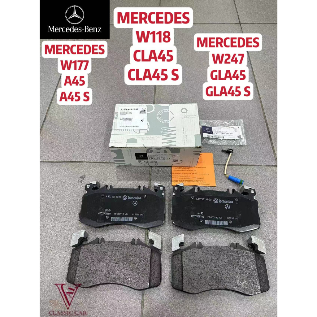 MERCEDES BENZ W177 A45 A45 S W118 CLA45 S W247 GLA45 GLA45S ดิสก์เบรกหน้าพร้อมเซ็นเซอร์