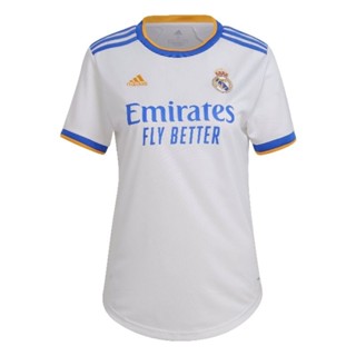 เสื้อกีฬาแขนสั้น ลายทีม Real Madrid Home Away 3rd สําหรับผู้หญิง 2021 22