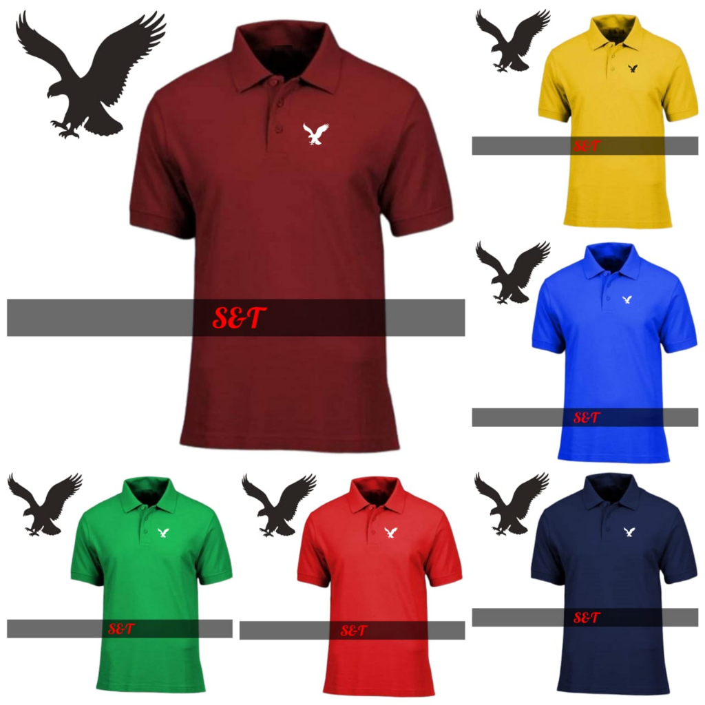 Baju BERKOLAR DEWASA ผ้าฝ้าย 100% PALIN POLO SHORT SLEEVES เสื้อยืด PREMEAM QUALITY