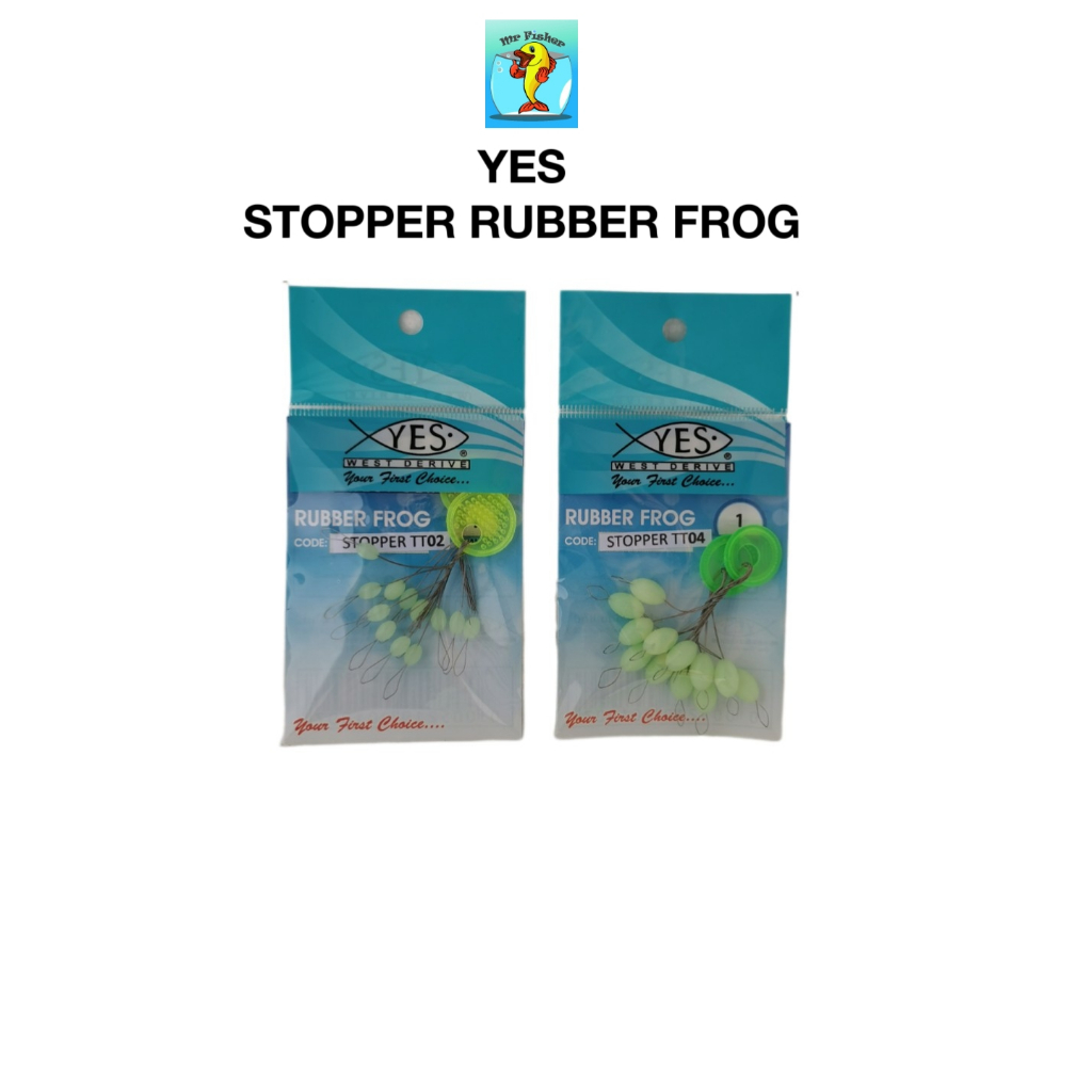 FISHER YES STOPPER ยางกบ LUMINOUS LINE STOPPER ตกปลา LURE
