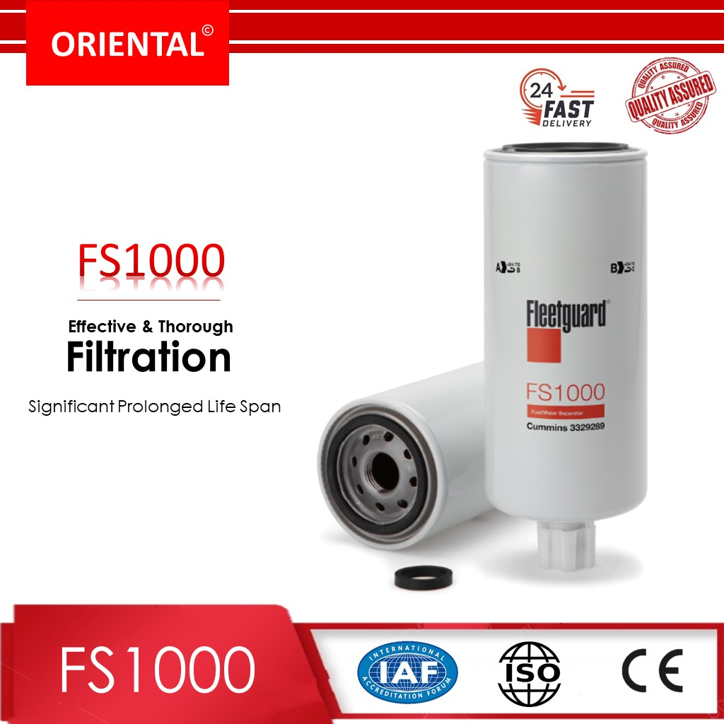 Fleetguard FS1000 ตัวกรองเชื้อเพลิง FS1001 ตัวกรองเชื้อเพลิง FS1009 ตัวกรองเชื้อเพลิง FS1212 ตัวกรอง