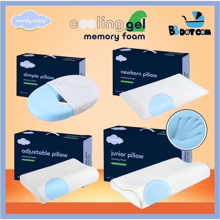Comfy Baby Purotex Memory Foam Dimple Pillow / หมอนทารกแรกเกิด / หมอนปรับได้ / หมอนจูเนียร์ / หมอนลิ่ม - 1 ชิ้น