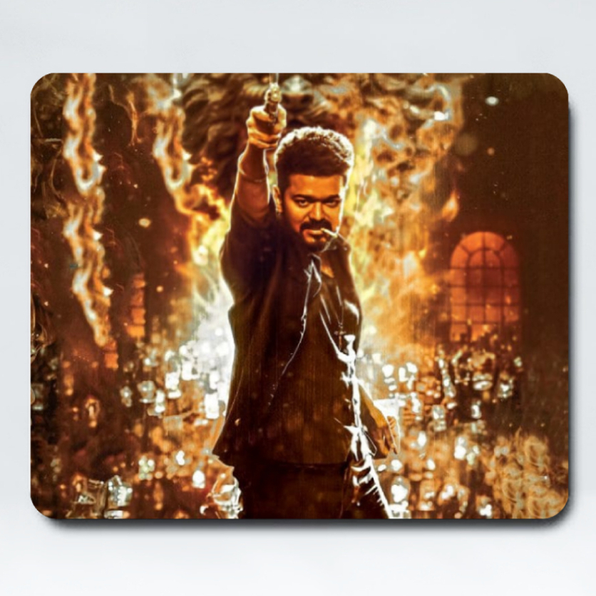 VIJAY LEO LEO VIJAY MOUSEPAD MOVIE OFFICE WORK GAMING MOUSEPAD CORPORATE