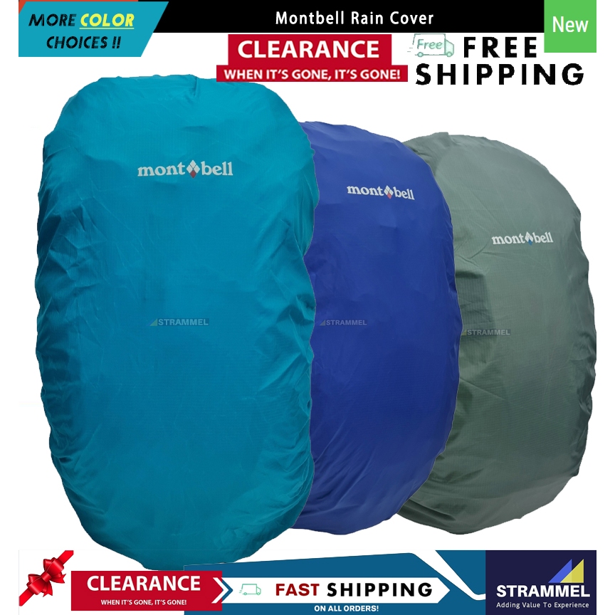 [เทียน 100%] ผ้าคลุมกันฝน Montbell สําหรับ 22-32 Litre กระเป๋าเป้สะพายหลังกันน้ํา Rain Proof Weatherproof