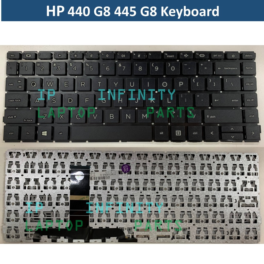 HP Probook 440 G8 G9 445 G8 G9 640 G8 G9 645 G8 G9 HSN-Q27C Q31C M23769-001 AEX8QU02010 แป้นพิมพ์แบ็
