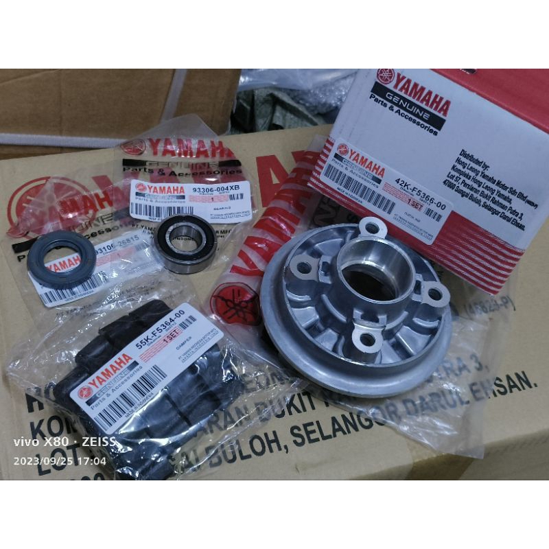 YAMAHA Y80 Y100 Y110 SS2 SPORT CLUTCH HUB SET HUB RUBBER TYRE BEARING ซีลน้ํามัน