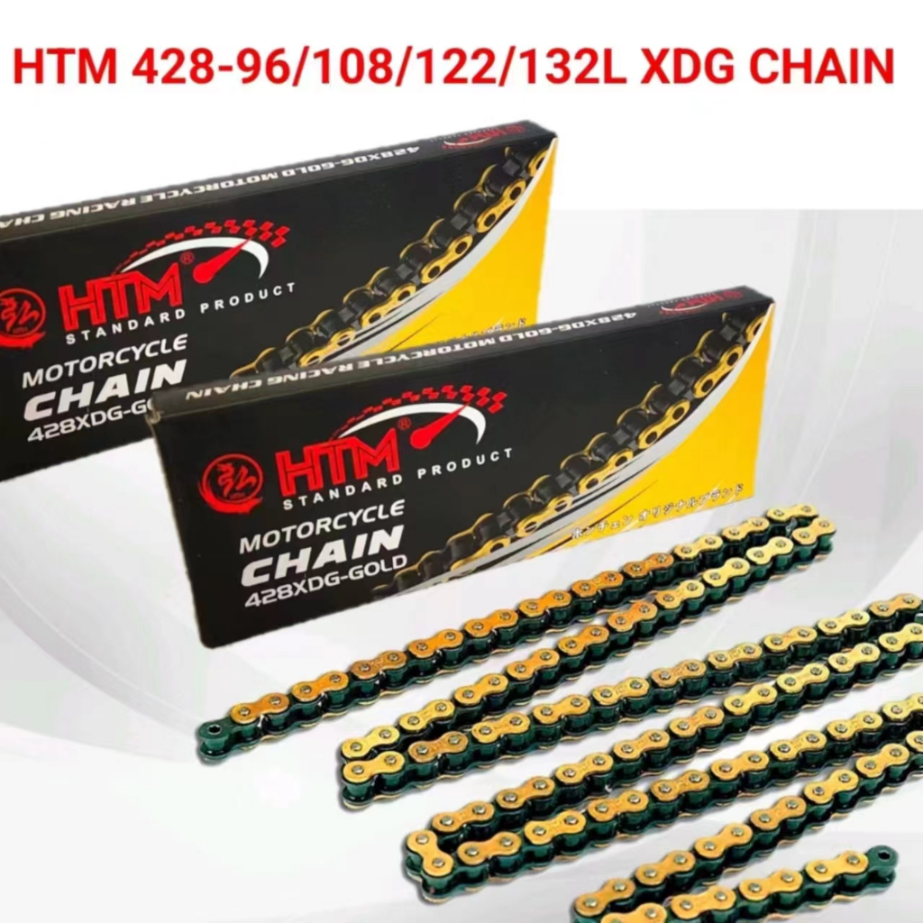 HTM 428XDG-96L 108L 122L 132L สําหรับ 428 SPROCKET ชุด EX5 DREAM Y15 Y16 LC135 WAVE125 DASH FUTURE12