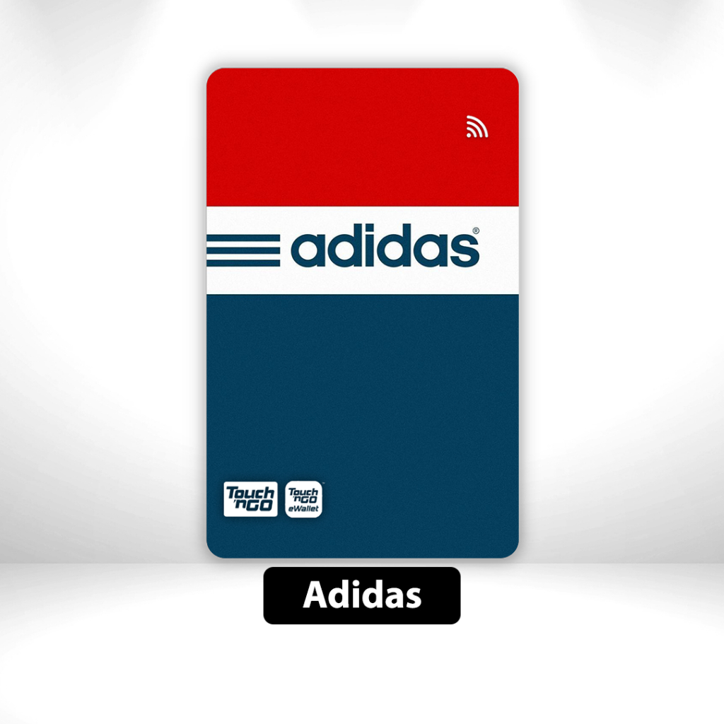 Adidas - สติ๊กเกอร์ TNG สติ๊กเกอร์ TNG การ์ด NFC Skincard Cover สติ๊กเกอร์ Adidas โดย Sticko Animati