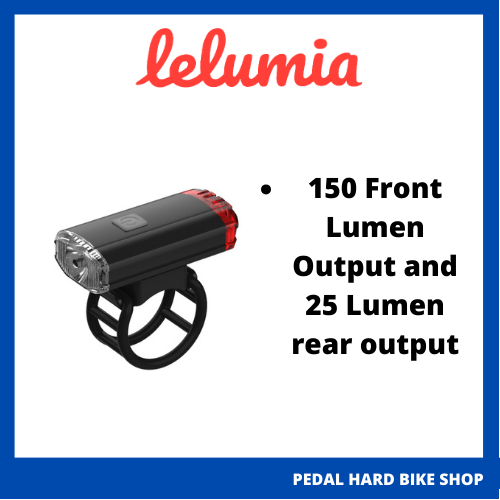 LELUMIA Light Dual 150 Lumen (FRONT) + 25 Lumen (REAR) (รับประกัน 1 ปี)