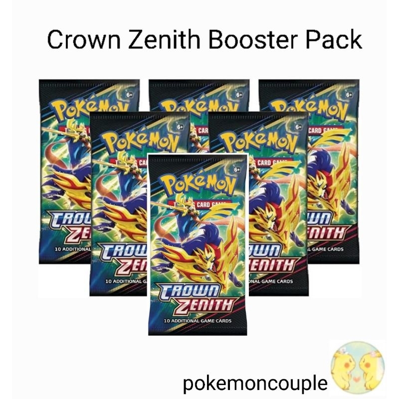 (Live Rip) หรือ Sealed Crown Zenith Booster Pack การ์ดโปเกมอน TCG