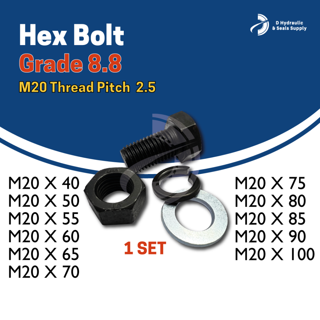 Bolt Hex Screw 8.8 ด้ายเต็ม