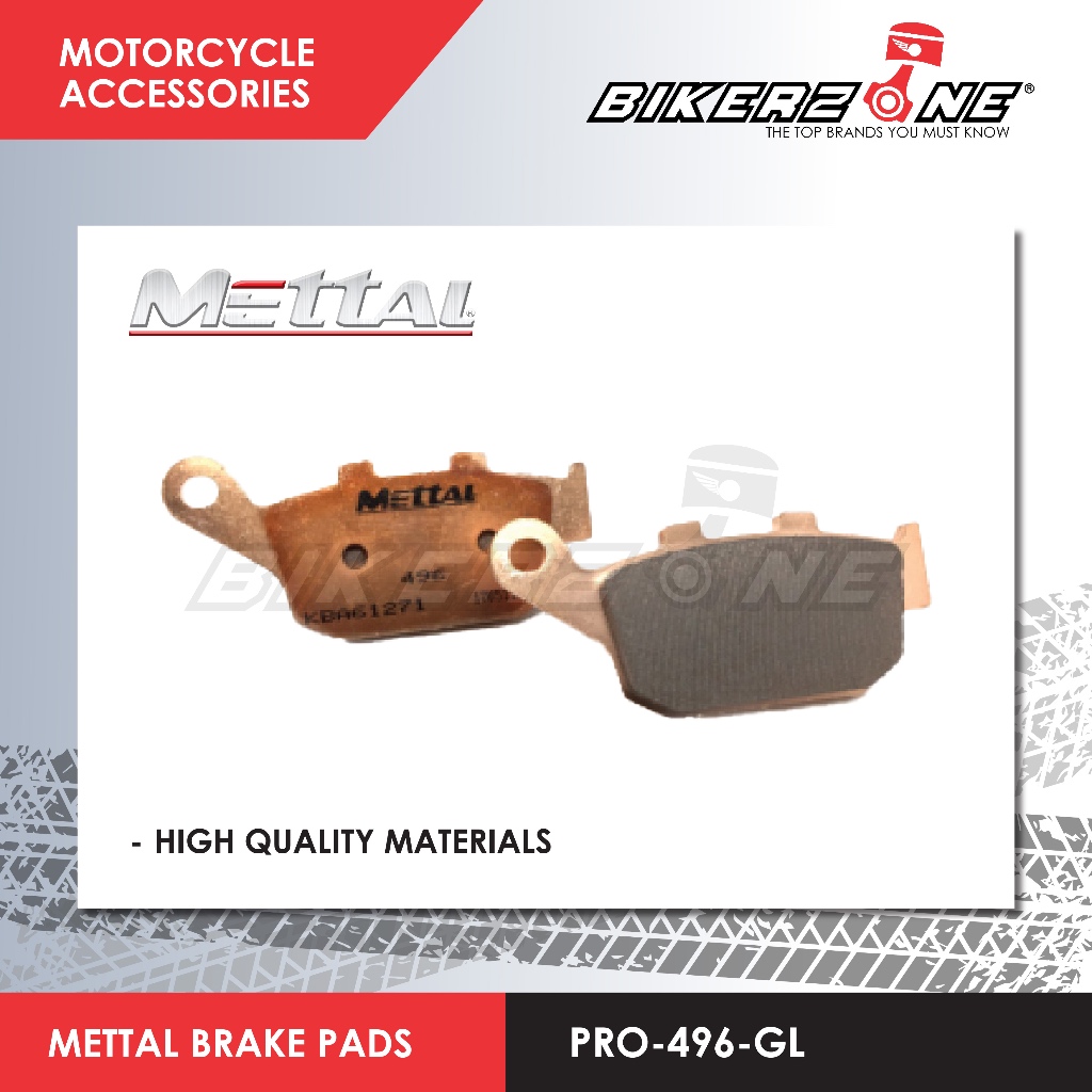 BETTAL PRO-496-GL ผ้าเบรคสําหรับ Honda, Suzuki, Kawasaki motor by Bikerzone Official Store