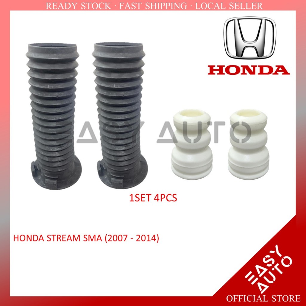 1 ชุด 4 ชิ้น !! HONDA STREAM SMA RN6 (2007-2014) - ฝาครอบ ABSORBER ด้านหน้า /DAMPER BUSH ( EASY AUTO