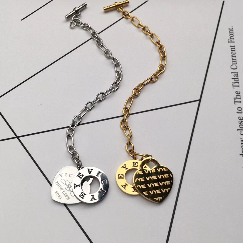 OT love blacelet สีทองและสีเงิน