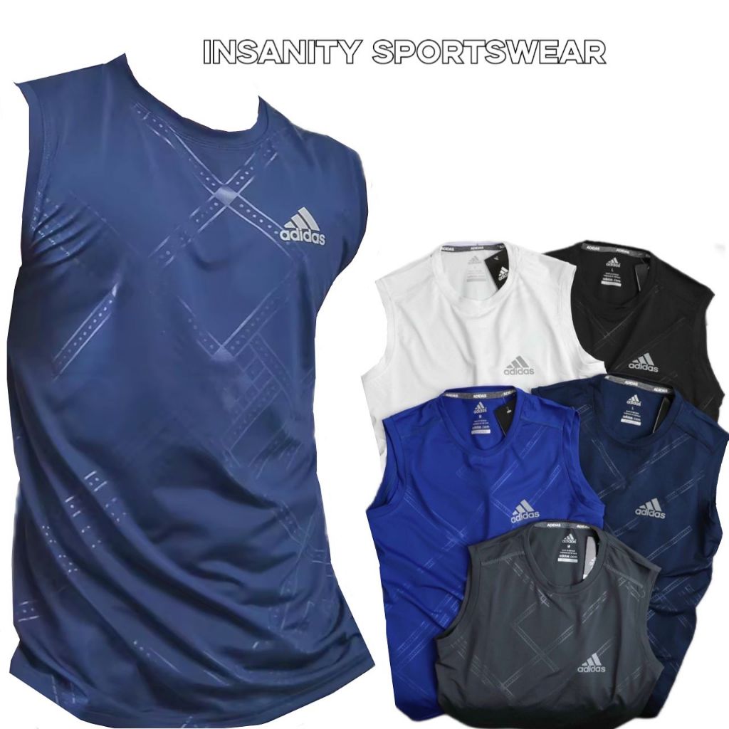 Microfiber SLEEVELESS JERSEY TOP เสื้อยืด GYM WEAR SPORT WEAR BRANDED
