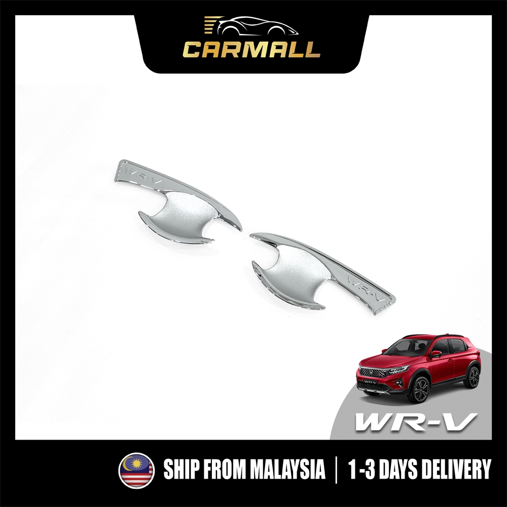 Honda WR-V WRV 2023-2025 ที่จับด้านนอก Chrome Carbon Gross สีดําสําหรับ WRV รถอุปกรณ์เสริมรถ Mall