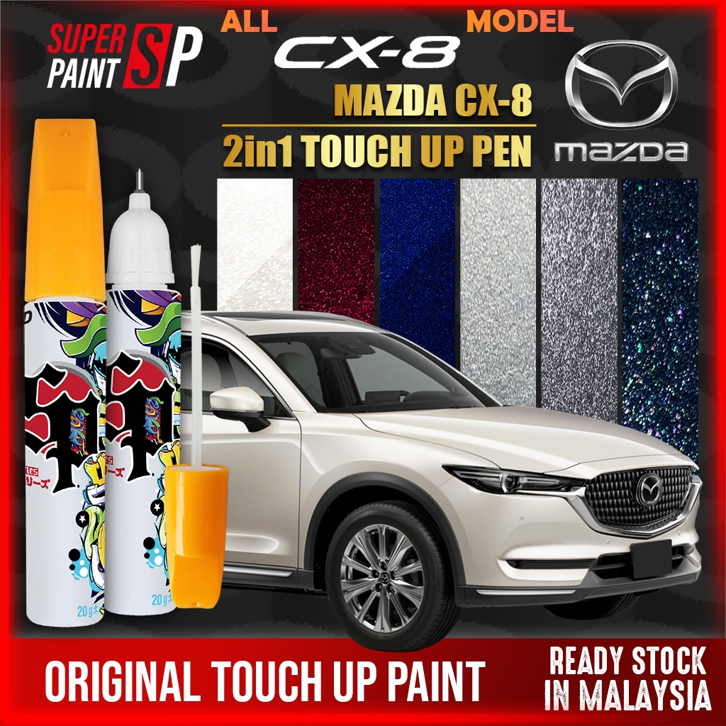MAZDA CX-8  รถ Touch Up ปากกาทั้งหมดสี 2in1 Touch Up รอยขีดข่วน Pro Remover เครื่องมือ DIY Fix Calar