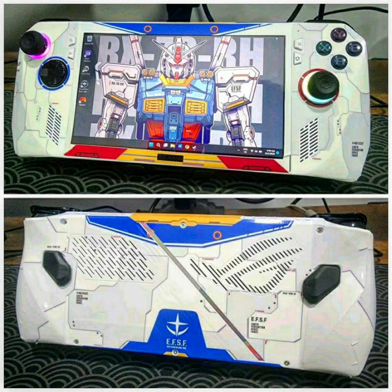 ROG Ally X(2024) & ROG Ally (2023) Gaming Handhelds Wrap Sticker Skin Gundam series Full Protector W