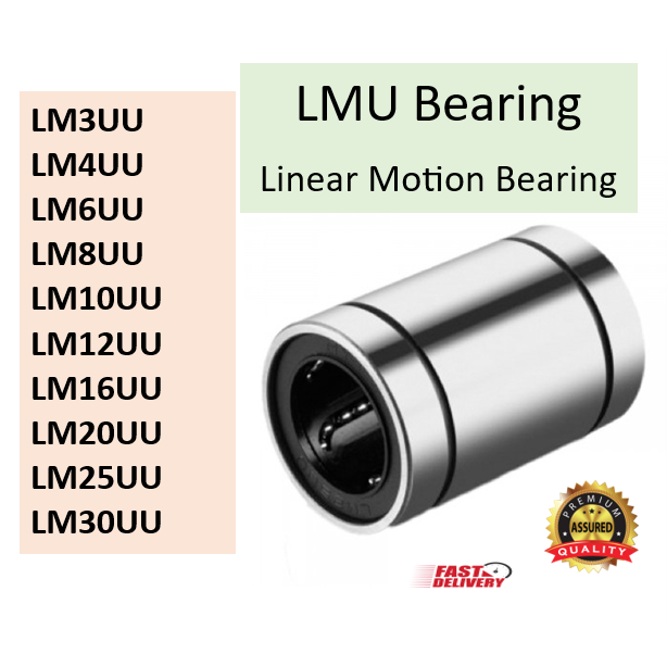 Linear Motion Bearing LM3UU LM4UU LM6UU LM8UU LM10UU LM12UU LM13UU LM16UU LM20UU LM25UU LM30UU