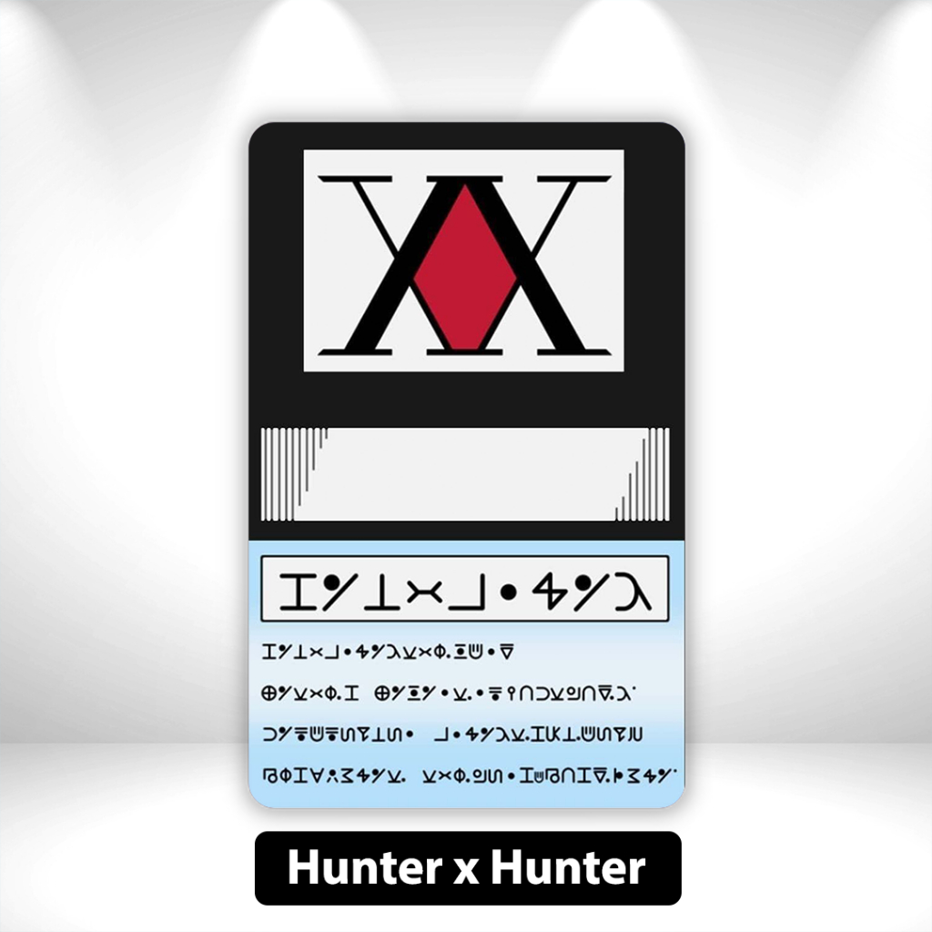 [HXH] Hunter x Hunter - สติ๊กเกอร์ TNG สติ๊กเกอร์ NFC Card Skincard HXH Hunter License โดย Sticko An