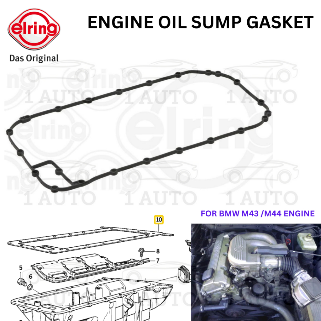 ELRING GERMANY ENGINE OIL SUMP GASKET BMW E36 318i M43 M44 ENGINE